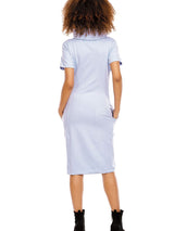 Robe de maternité et d'allaitement fonctionnelle avec fermeture éclair dissimulée