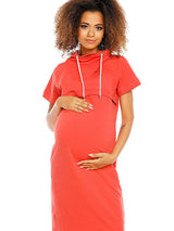 Vestido funcional premamá y de lactancia con cremallera oculta