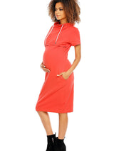 Vestido funcional premamá y de lactancia con cremallera oculta