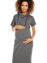 Vestido funcional premamá y de lactancia con cremallera oculta