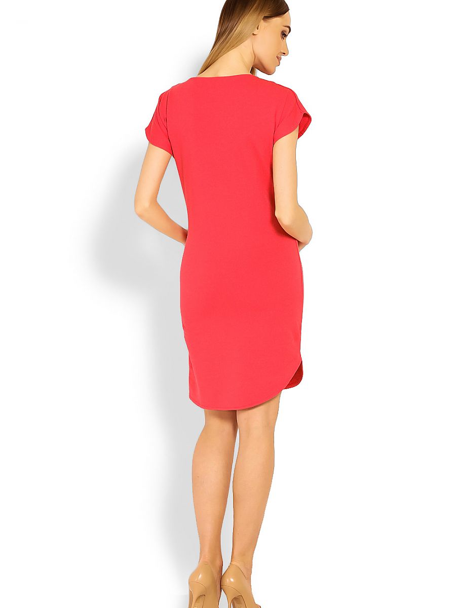 Robe de maternité asymétrique en coton à manches courtes