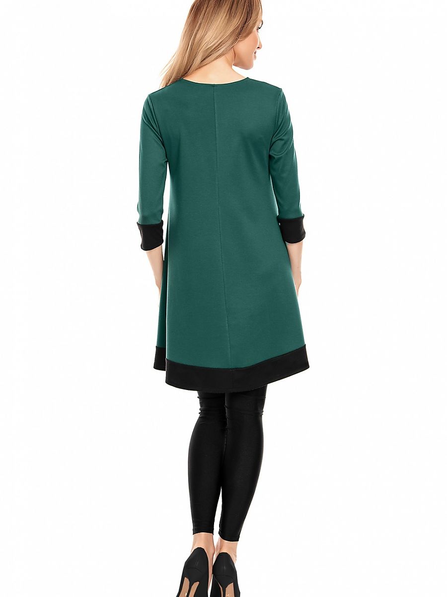 Vestido premamá mini asimétrico de corte suelto