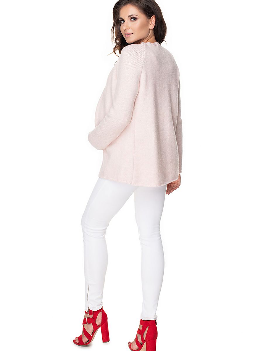 Gilet de maternité à nouer autour du cou et à manches longues