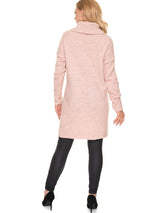 Chaqueta premamá de lana sin cierre con corte asimétrico